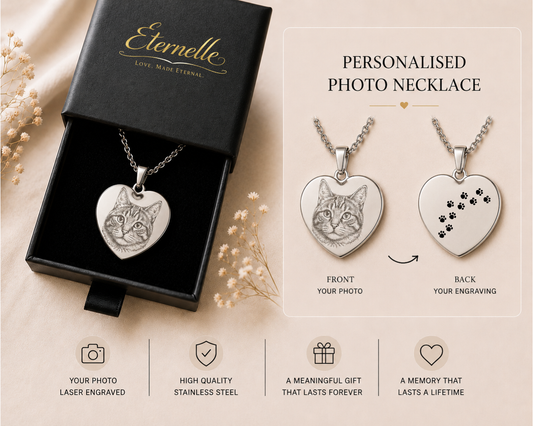 Personalised Heart Pet Photo Necklace